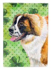 Load image into Gallery viewer, Saint Bernard St Patrick's Flag Canvas House Size BB9853CHF