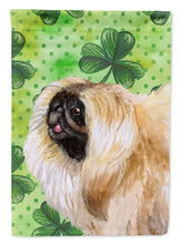 Load image into Gallery viewer, Pekingese St Patrick's Flag Canvas House Size BB9855CHF