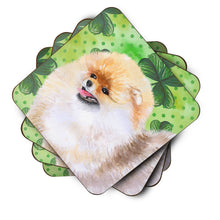 Load image into Gallery viewer, Pomeranian St Patrick's Foam Coaster  BB9856FC