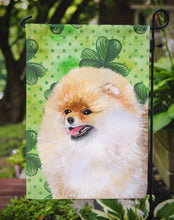 Load image into Gallery viewer, Pomeranian St Patrick's Garden Flag - Outdoor Decorative Yard Flag BB9856GF