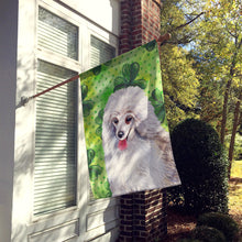 Load image into Gallery viewer, Medium White Poodle St Patrick's Flag Canvas House Size BB9857CHF