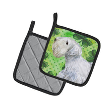 Load image into Gallery viewer, Sealyham Terrier St Patrick's Pot Holders - Set of 2 - Heat-Resistant Kitchen Essentials BB9858PTHD