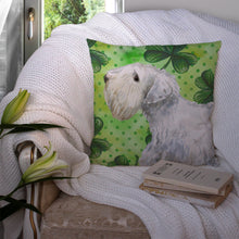 Load image into Gallery viewer, Sealyham Terrier St Patrick's Throw Pillow - 14x14 Decorative Pillow – Art for Your Home &amp; Patio BB9858PW1414