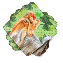 Load image into Gallery viewer, Yorkshire Terrier St Patrick's Foam Coaster  BB9859FC