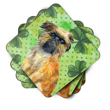 Load image into Gallery viewer, Brussels Griffon St Patrick's Foam Coaster  BB9861FC