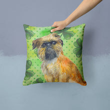 Load image into Gallery viewer, Brussels Griffon St Patrick's Throw Pillow - 14x14 Decorative Pillow – Art for Your Home &amp; Patio BB9861PW1414