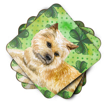 Load image into Gallery viewer, Cairn Terrier St Patrick's Foam Coaster  BB9864FC