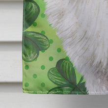 Load image into Gallery viewer, Samoyed St Patrick's Flag Canvas House Size BB9865CHF