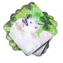 Load image into Gallery viewer, Samoyed St Patrick's Foam Coaster  BB9865FC