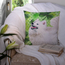 Load image into Gallery viewer, Samoyed St Patrick's Throw Pillow - 14x14 Decorative Pillow – Art for Your Home &amp; Patio BB9865PW1414