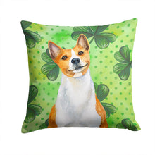 Load image into Gallery viewer, Basenji St Patrick's Throw Pillow - 14x14 Decorative Pillow – Art for Your Home &amp; Patio BB9866PW1414