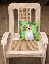 Load image into Gallery viewer, Basenji St Patrick's Fabric Decorative Pillow BB9866PW1818
