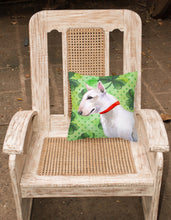 Load image into Gallery viewer, Bull Terrier St Patrick's Fabric Decorative Pillow BB9867PW1818