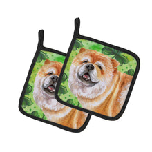 Load image into Gallery viewer, Cane Corso St Patrick's Pot Holders - Set of 2 - Heat-Resistant Kitchen Essentials BB9869PTHD