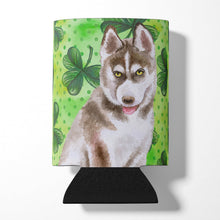 Load image into Gallery viewer, Siberian Husky Grey St Patrick's Can or Bottle Hugger BB9870CC
