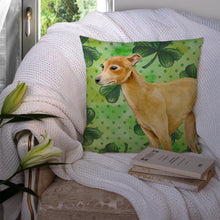 Load image into Gallery viewer, Italian Greyhound St Patrick's Throw Pillow - 14x14 Decorative Pillow – Art for Your Home &amp; Patio BB9872PW1414