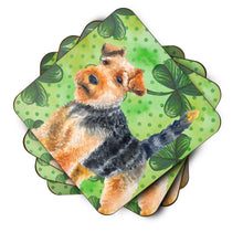 Load image into Gallery viewer, Welsh Terrier St Patrick's Foam Coaster  BB9874FC