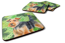 Load image into Gallery viewer, Welsh Terrier St Patrick's Foam Coaster  BB9874FC