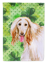 Load image into Gallery viewer, Afghan Hound St Patrick's Garden Flag - Outdoor Decorative Yard Flag BB9876GF