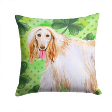 Load image into Gallery viewer, Afghan Hound St Patrick's Throw Pillow - 14x14 Decorative Pillow – Art for Your Home &amp; Patio BB9876PW1414
