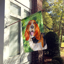 Load image into Gallery viewer, Basset Hound St Patrick's Flag Canvas House Size BB9878CHF