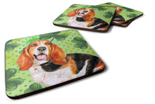 Load image into Gallery viewer, Basset Hound St Patrick's Foam Coaster  BB9878FC