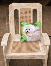 Load image into Gallery viewer, Bichon Frise #2 St Patrick's Fabric Decorative Pillow BB9879PW1818