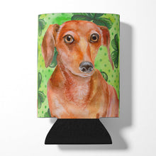Load image into Gallery viewer, Red Dachshund St Patrick's Can or Bottle Hugger BB9881CC