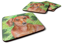 Load image into Gallery viewer, Red Dachshund St Patrick's Foam Coaster  BB9881FC