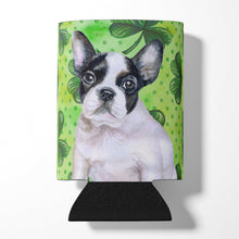 Load image into Gallery viewer, French Bulldog Black White St Patrick's Can or Bottle Hugger BB9884CC