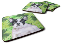Load image into Gallery viewer, French Bulldog Black White St Patrick's Foam Coaster  BB9884FC