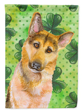 Load image into Gallery viewer, German Shepherd #2 St Patrick's Garden Flag - Outdoor Decorative Yard Flag BB9885GF