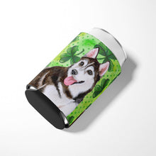 Load image into Gallery viewer, Siberian Husky #2 St Patrick's Can or Bottle Hugger BB9886CC
