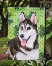 Load image into Gallery viewer, Siberian Husky #2 St Patrick's Garden Flag - Outdoor Decorative Yard Flag BB9886GF