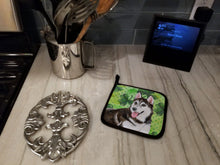 Load image into Gallery viewer, Siberian Husky #2 St Patrick's Pot Holders - Set of 2 - Heat-Resistant Kitchen Essentials BB9886PTHD