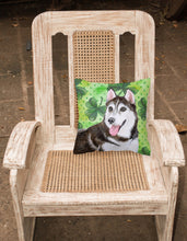 Load image into Gallery viewer, Siberian Husky #2 St Patrick's Fabric Decorative Pillow BB9886PW1818