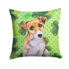 Load image into Gallery viewer, Jack Russell Terrier #2 St Patrick's Throw Pillow - 14x14 Decorative Pillow – Art for Your Home &amp; Patio BB9887PW1414