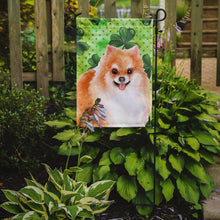 Load image into Gallery viewer, Pomeranian #2 St Patrick's Garden Flag - Outdoor Decorative Yard Flag BB9890GF