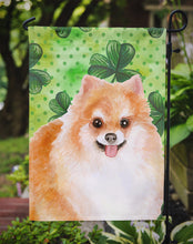 Load image into Gallery viewer, Pomeranian #2 St Patrick's Garden Flag - Outdoor Decorative Yard Flag BB9890GF
