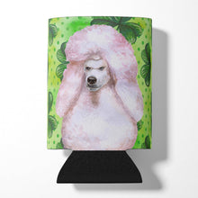 Load image into Gallery viewer, White Standard Poodle St Patrick's Can or Bottle Hugger BB9891CC