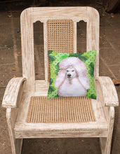 Load image into Gallery viewer, White Standard Poodle St Patrick's Fabric Decorative Pillow BB9891PW1818