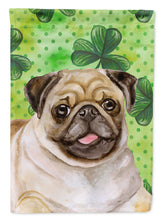Load image into Gallery viewer, Fawn Pug St Patrick's Flag Canvas House Size BB9892CHF