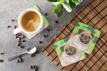 Load image into Gallery viewer, Fawn Pug St Patrick's Foam Coaster  BB9892FC