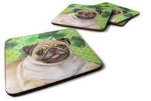 Load image into Gallery viewer, Fawn Pug St Patrick's Foam Coaster  BB9892FC