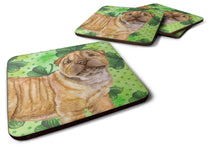 Load image into Gallery viewer, Shar Pei Puppy St Patrick's Foam Coaster  BB9893FC