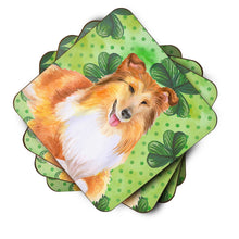 Load image into Gallery viewer, Sheltie St Patrick's Foam Coaster  BB9894FC