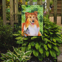 Load image into Gallery viewer, Sheltie St Patrick's Garden Flag - Outdoor Decorative Yard Flag BB9894GF