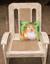 Load image into Gallery viewer, Sheltie St Patrick's Fabric Decorative Pillow BB9894PW1818