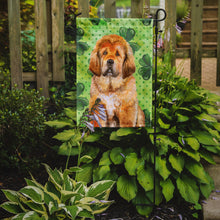 Load image into Gallery viewer, Tibetan Mastiff St Patrick's Garden Flag - Outdoor Decorative Yard Flag BB9895GF