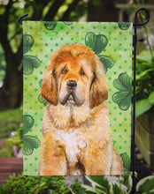 Load image into Gallery viewer, Tibetan Mastiff St Patrick's Garden Flag - Outdoor Decorative Yard Flag BB9895GF